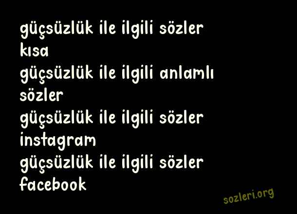 Güçsüzlük