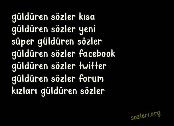 Güldüren Sözler