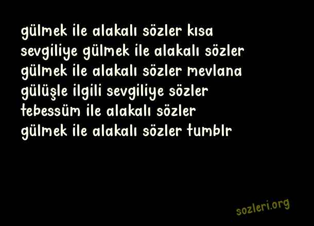 Gülmek