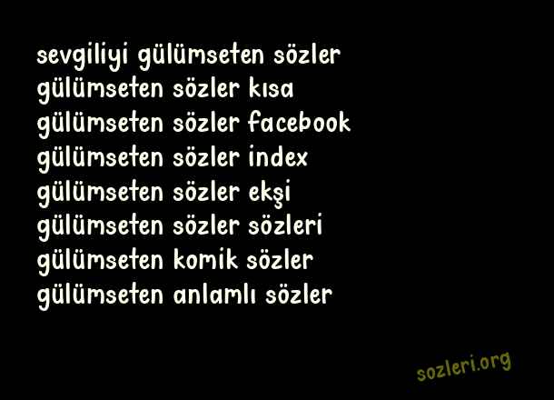 Gülümseten Sözler