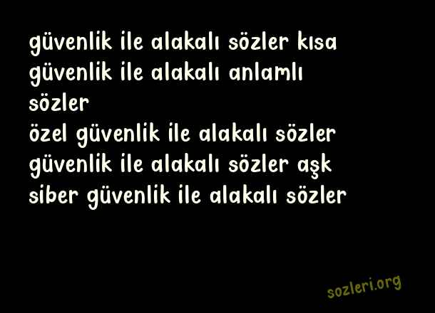 Güvenlik