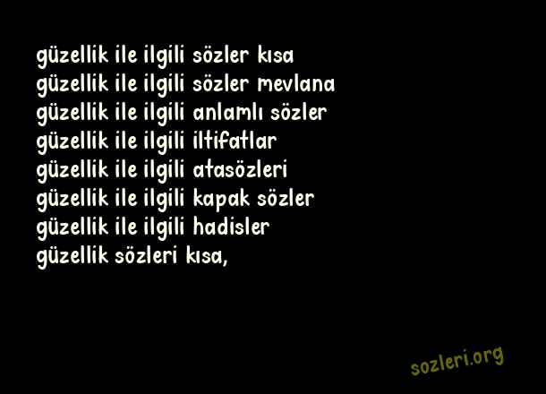 Güzellik