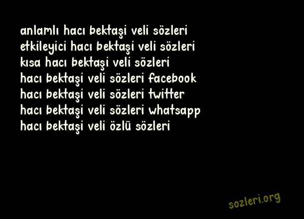 Hacı Bektaşi Veli