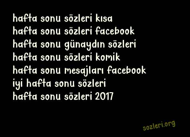 Hafta Sonu