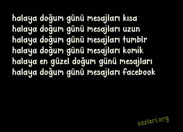 Halaya Doğum Günü