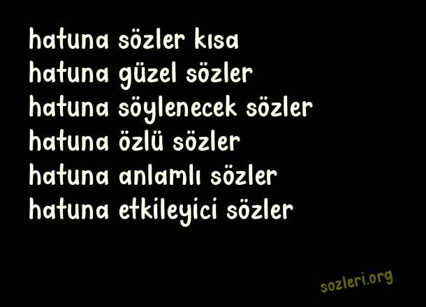 Hatuna Sözler