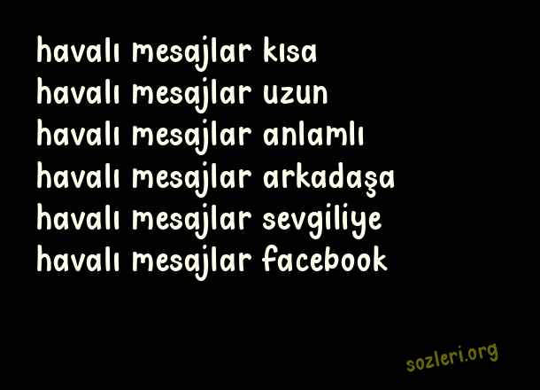 Havalı Mesajlar