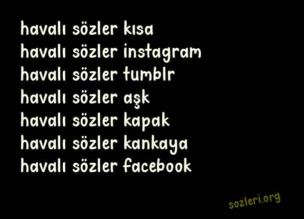 Havalı Sözler