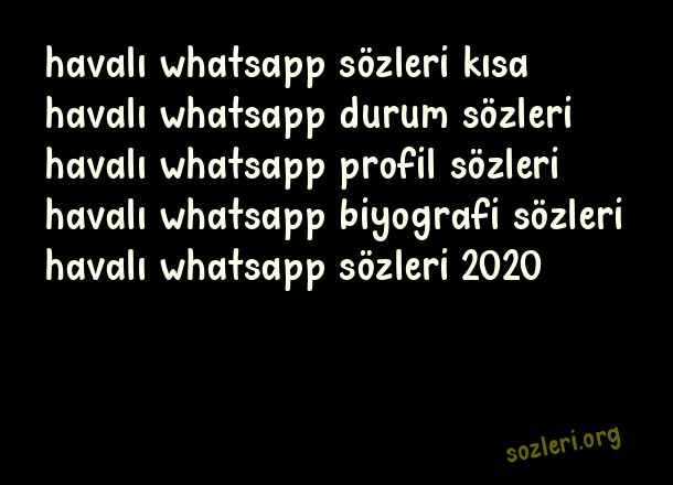 Havalı Whatsapp