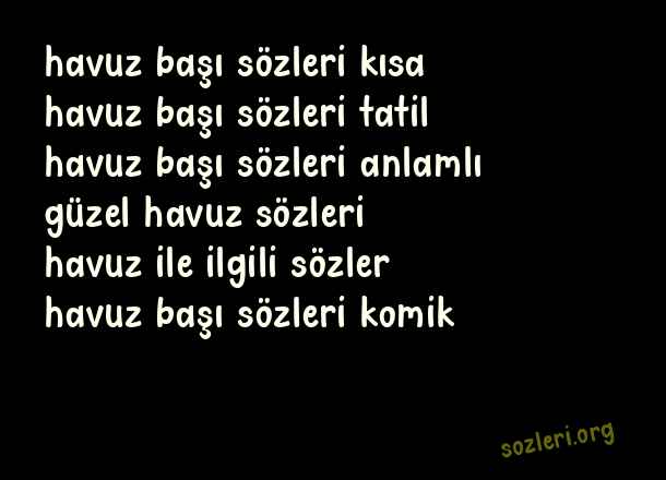Havuz Başı
