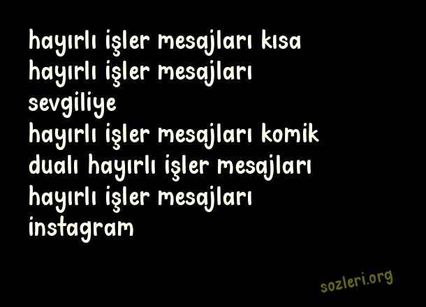 Hayırlı İşler