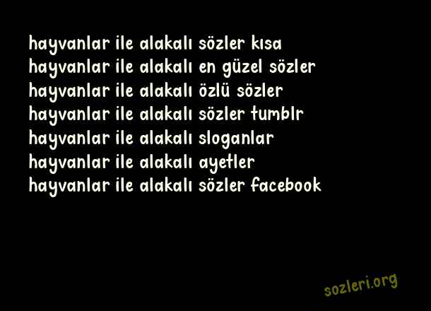 Hayvanlar