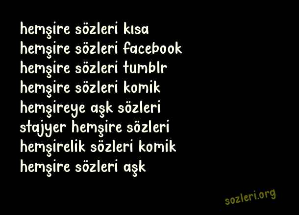 Hemşire