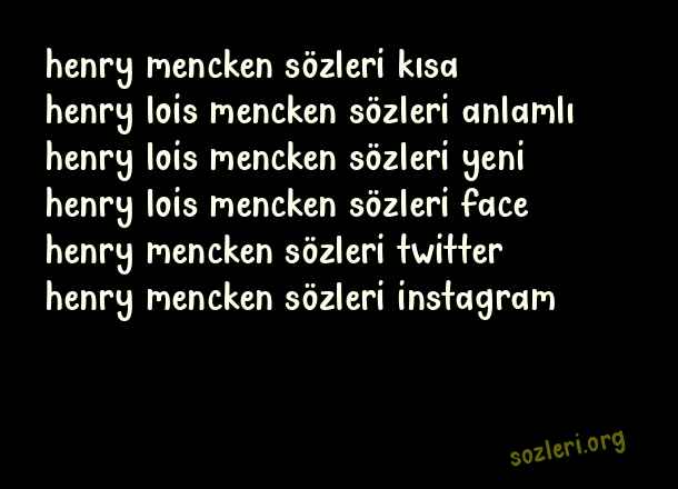 Henry Louis Mencken
