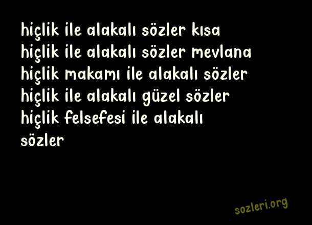 Hiçlik