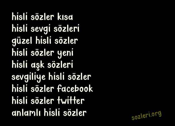 Hisli Sözler