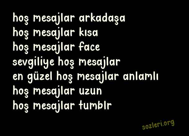 Hoş Mesajlar