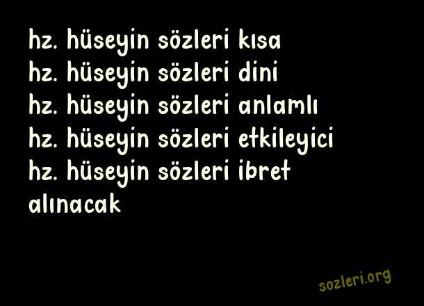 Hz. Hüseyin