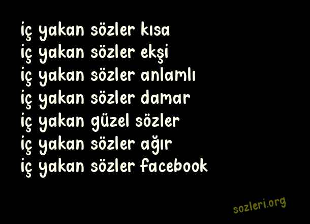 İç Yakan Sözler