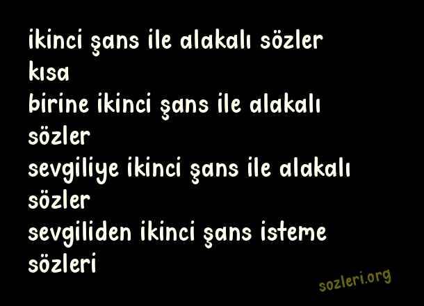İkinci Şans
