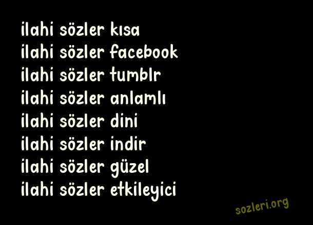 İlahi Sözler
