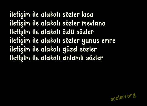 İletişim