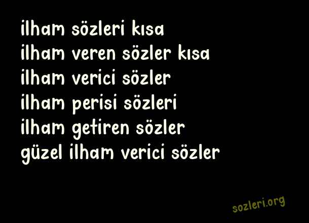 İlham Veren Sözler