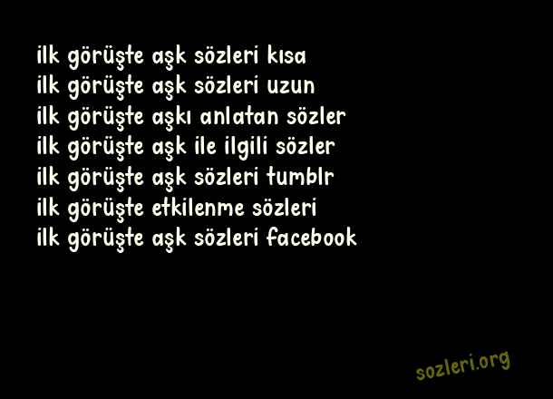 İlk Görüşte Aşk