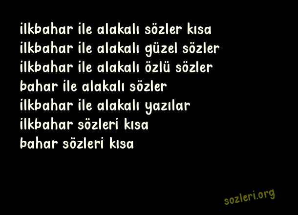 İlkbahar