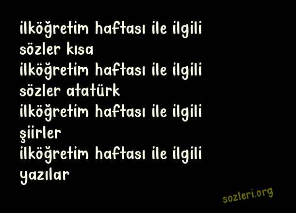 İlköğretim Haftası