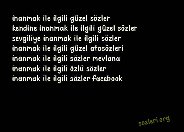 İnanmak