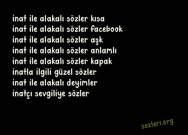 İnat