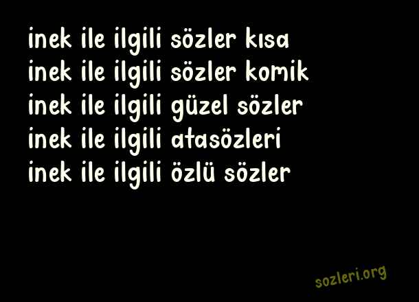 İnek