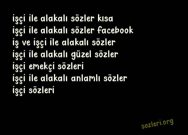 İşçi