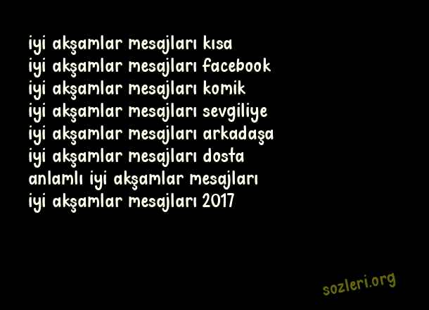 İyi Akşamlar