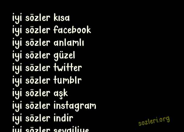 İyi Sözler