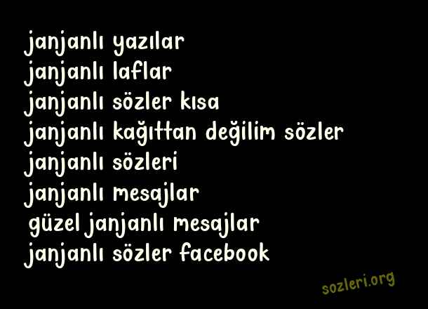 Janjanlı Sözler