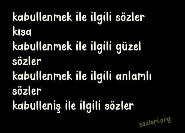 Kabullenmek