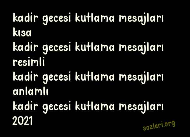 Kadir Gecesi Kutlama