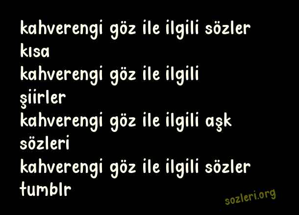 Kahverengi Göz
