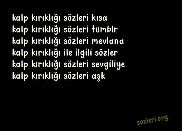 Kalp Kırıklığı
