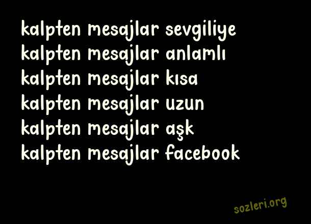 Kalpten Mesajlar