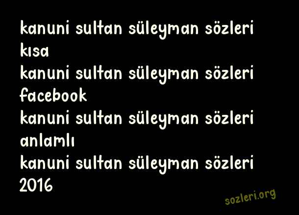Kanuni Sultan Süleyman