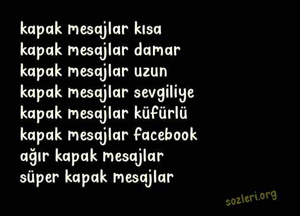 Kapak Mesajlar