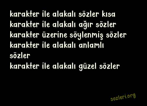 Karakter