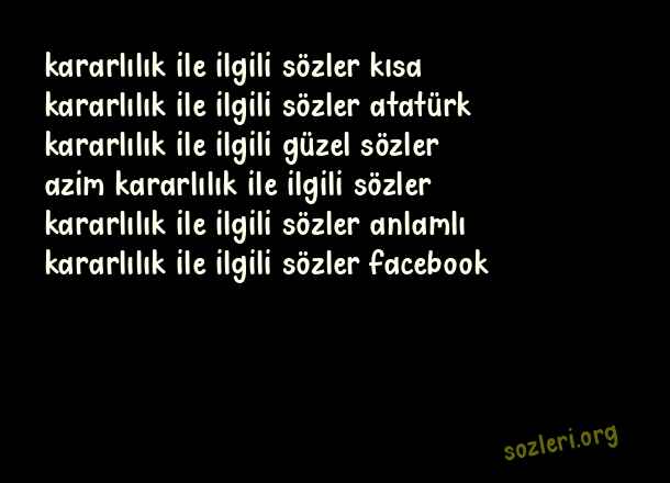 Kararlılık