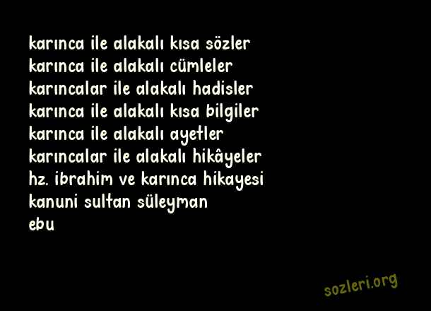 Karıncalar
