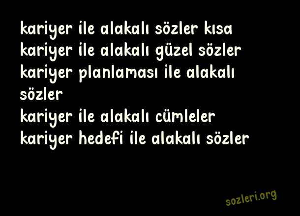 Kariyer