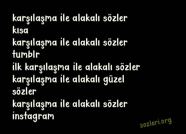 Karşılaşma