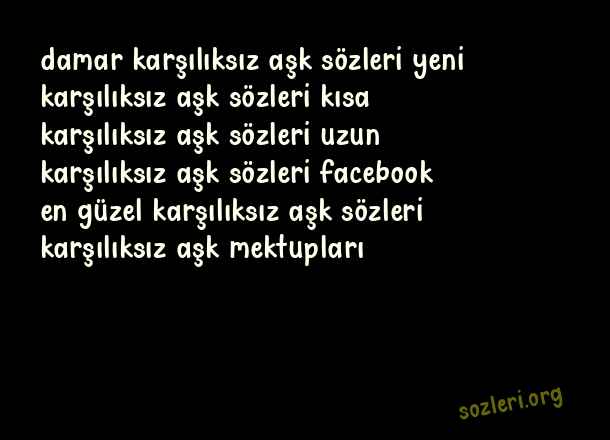 Karşılıksız Aşk